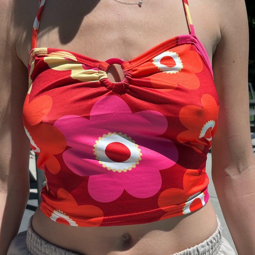 Floral Halter Top
